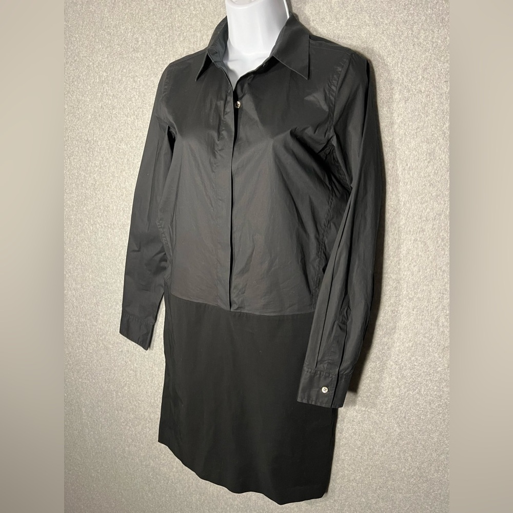 Theory Dress Shirtdress Black - Picture 6 of 10